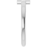 Platinum Round Natural Diamond Youth Sideways Cross Ring - view 14