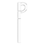 Platinum Open Cross Necklace - view 3
