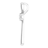Platinum Round Natural Diamond Solitaire Bezel-Set Cross Pendant - view 6
