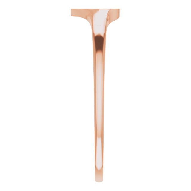14K Gold Youth Heart & Cross Ring - Rose Gold - view 5