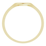 14K Gold Youth Heart & Cross Ring - Yellow Gold - view 2