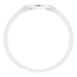 Platinum Youth Heart & Cross Ring - view 2