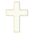 14K Gold Petite Cross Necklace or Pendant - Yellow Gold