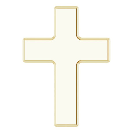 14K Gold Petite Cross Necklace or Pendant - Yellow Gold