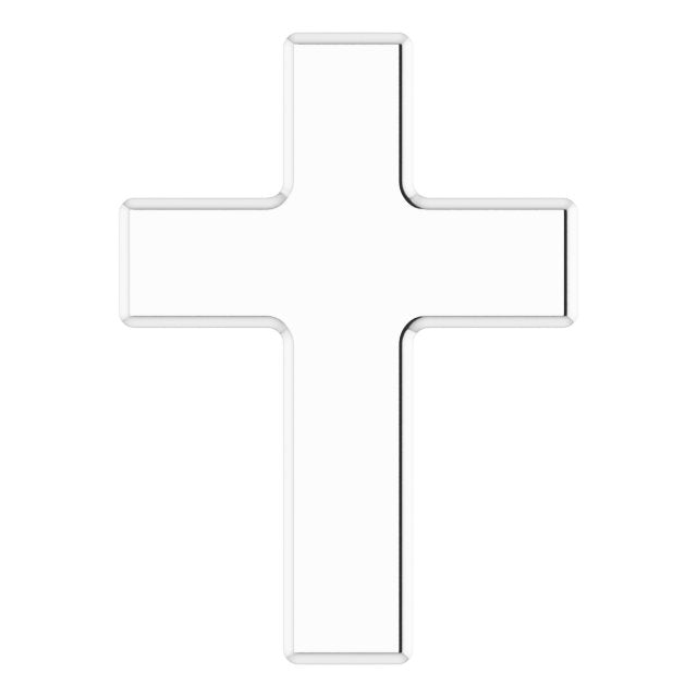 Platinum Petite Cross Necklace or Pendant