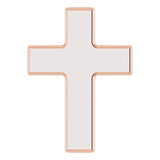 14K Gold Petite Cross Necklace or Pendant - Rose Gold