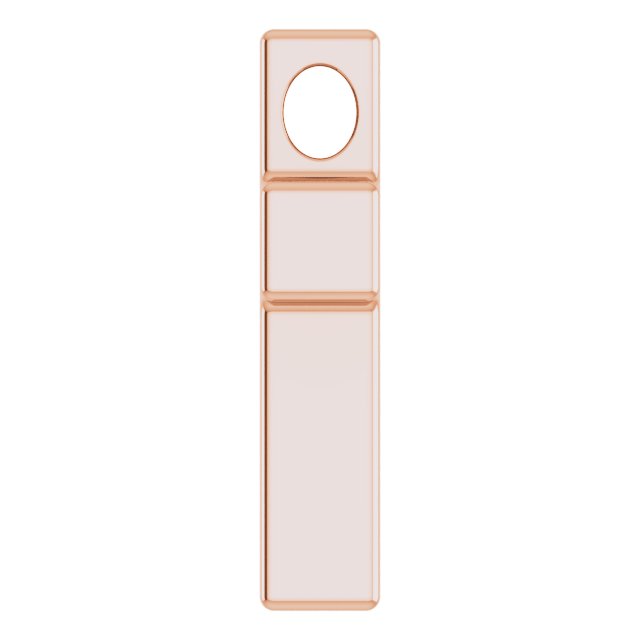14K Gold Petite Cross Necklace or Pendant - Rose Gold - view 3