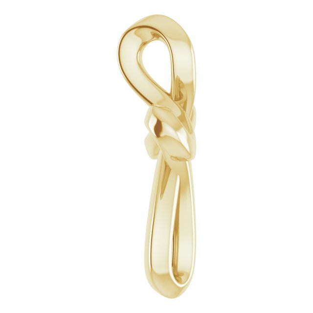 14K Gold Youth Cross Necklace or Pendant - Yellow Gold - view 3