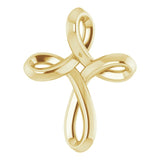 14K Gold Youth Cross Necklace or Pendant - Yellow Gold