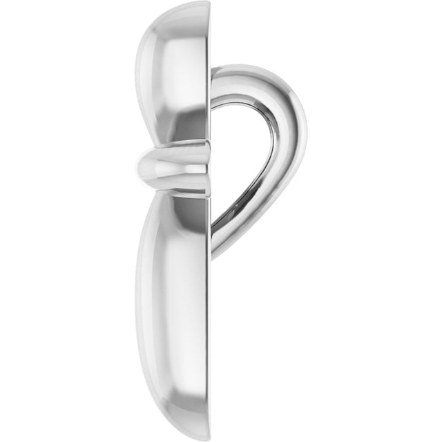 Platinum Cross Necklace or Pendant – 10x7.72mm - view 3