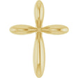 14K Gold Cross Necklace or Pendant – 10x7.72mm - Yellow Gold