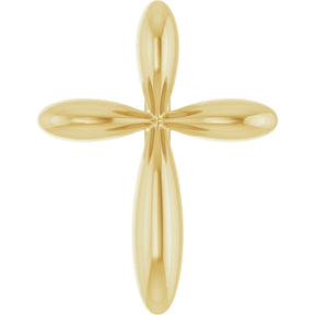 14K Gold Cross Necklace or Pendant – 10x7.72mm - Yellow Gold