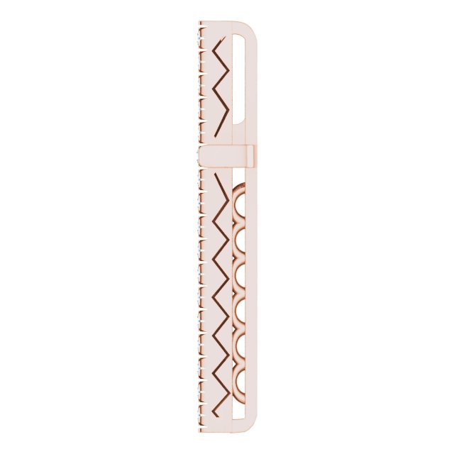 14K Gold Round Natural Diamond Cross Pendant – up to 1/4 CTW - Rose Gold - view 10
