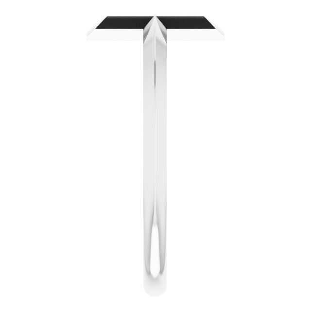Platinum Negative Space Cross Ring - view 4