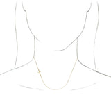 10K Gold Sideways Cross Necklace - view 3