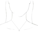 Platinum Cross Necklace or Pendant - view 6