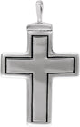 10K Gold Cross Ash Holder Necklace or Pendant II - White Gold