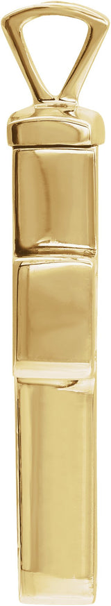 10K Gold Cross Ash Holder Necklace or Pendant II - Yellow Gold - view 2