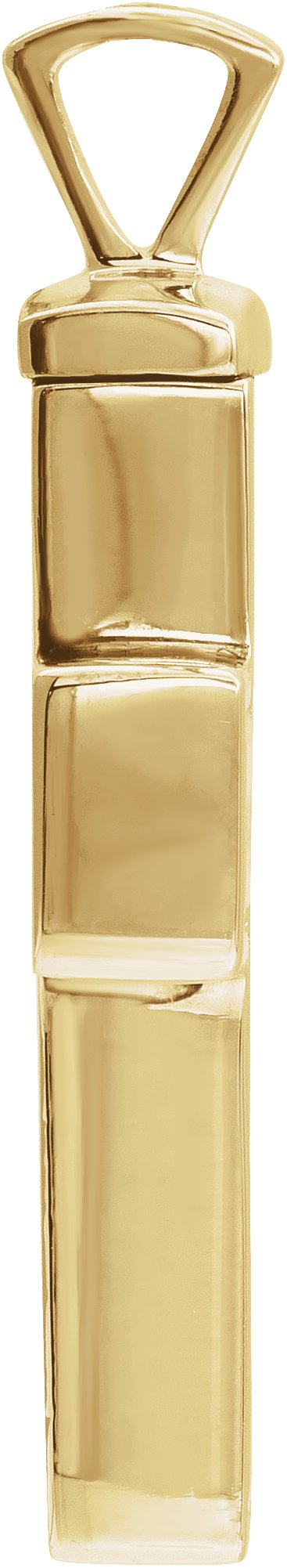 10K Gold Cross Ash Holder Necklace or Pendant II - Yellow Gold - view 2