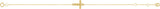 14K Gold Engravable Cross Bracelet - Yellow Gold - view 2