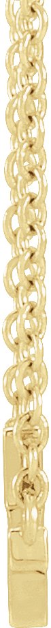 14K Gold Sideways Cross Necklace – 12x5.9mm - Yellow Gold - view 5
