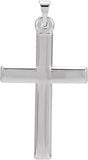 Platinum Cross Necklace or Pendant – 24.5x16.5mm