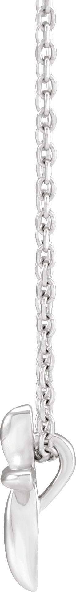 Platinum Cross Necklace or Pendant – 10x7.72mm - view 2