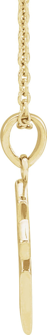 14K Gold Ornate Necklace or Pendant - Yellow Gold - view 2