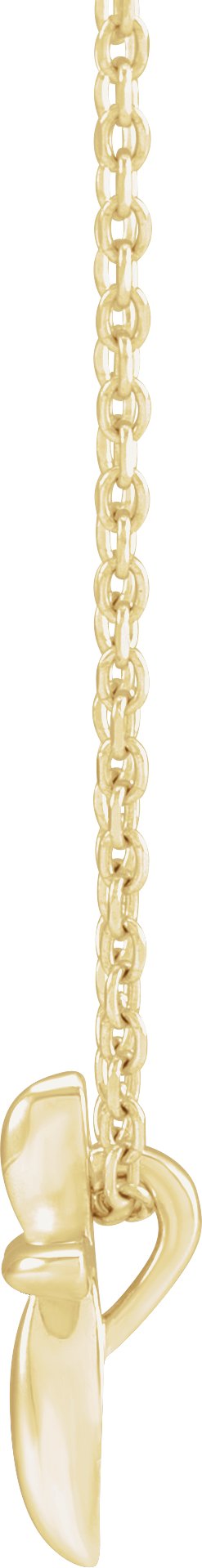 14K Gold Cross Necklace or Pendant – 10x7.72mm - Yellow Gold - view 2
