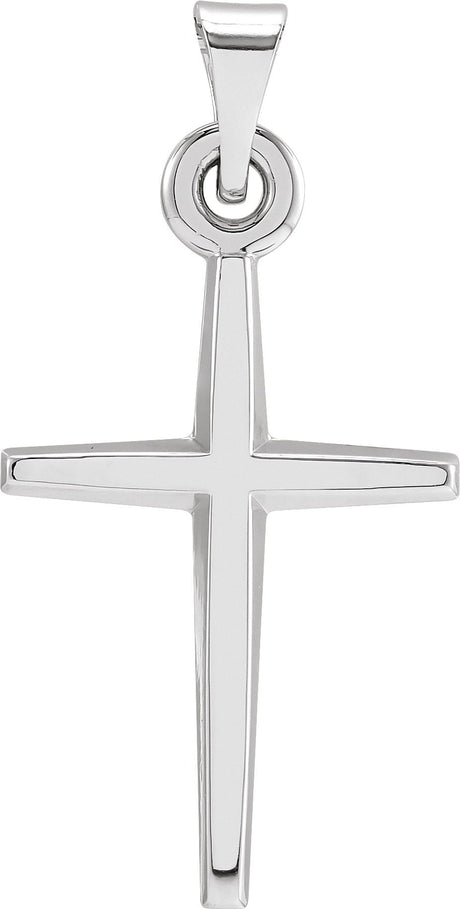 Platinum Cross Pendant – 23.3x11.7mm