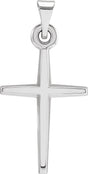 Platinum Cross Pendant – 23.3x11.7mm