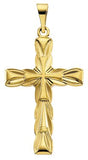 18K Gold Cross Pendant – 29x19.5mm