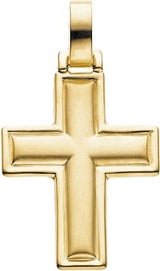 14K Gold Cross Pendant – 22.5x18mm - view 3