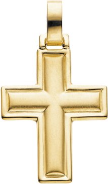 14K Gold Cross Pendant – 22.5x18mm - view 3