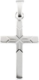 14K Gold Cross Pendant X