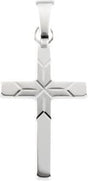 14K Gold Cross Pendant X
