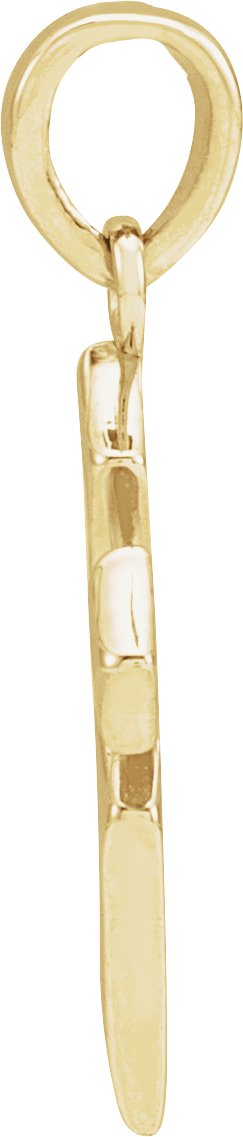 14K Gold Ornate Necklace or Pendant - Yellow Gold - view 2