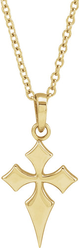 14K Gold Ornate Necklace or Pendant - Yellow Gold