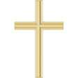 14K Gold Cross Necklace or Pendant – 12x7.61mm - Yellow Gold