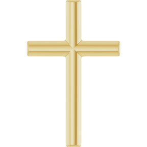 14K Gold Cross Necklace or Pendant – 12x7.61mm - Yellow Gold