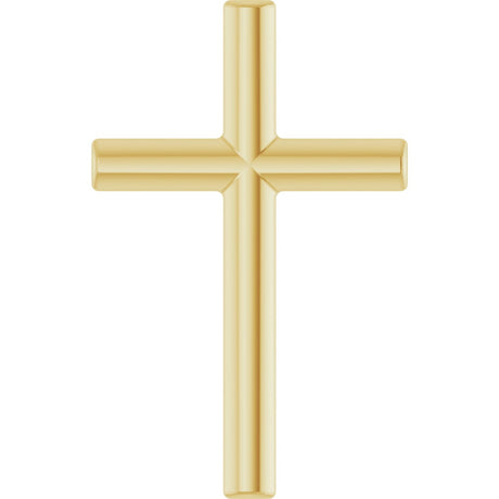 14K Gold Cross Necklace or Pendant – 12x7.61mm - Yellow Gold