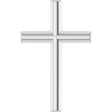 Platinum Cross Necklace or Pendant – 12x7.61mm
