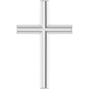 Platinum Cross Necklace or Pendant – 12x7.61mm