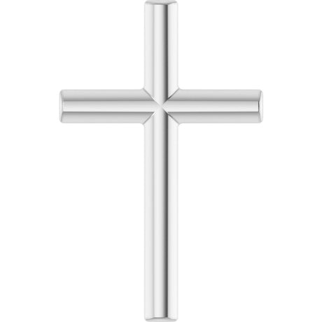 Platinum Cross Necklace or Pendant – 12x7.61mm