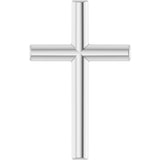 14K Gold Cross Necklace or Pendant – 12x7.61mm - White Gold