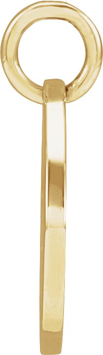 14K Gold Pierced Cross Necklace or Pendant - Yellow Gold - view 2