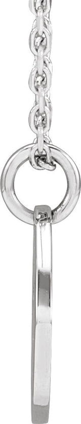 Platinum Pierced Cross Necklace or Pendant - view 2