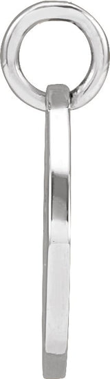 Platinum Pierced Cross Necklace or Pendant - view 2