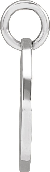 14K Gold Pierced Cross Necklace or Pendant - White Gold - view 2