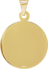 14K Gold Confirmation Medal Pendant II - view 2